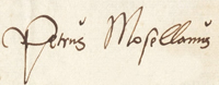 Unterschrift Mosellanus